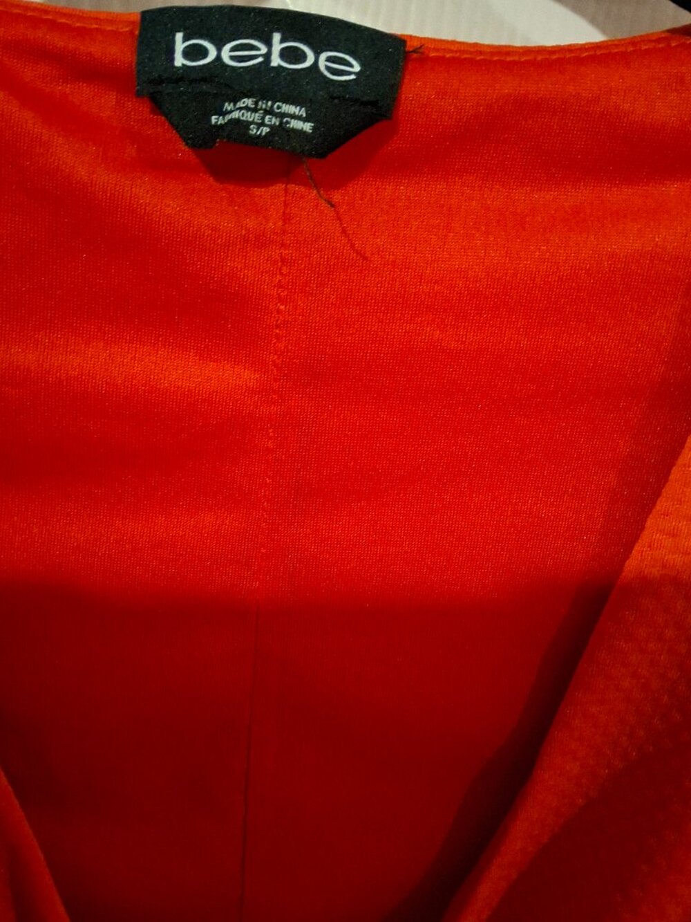 Bebe small orange top